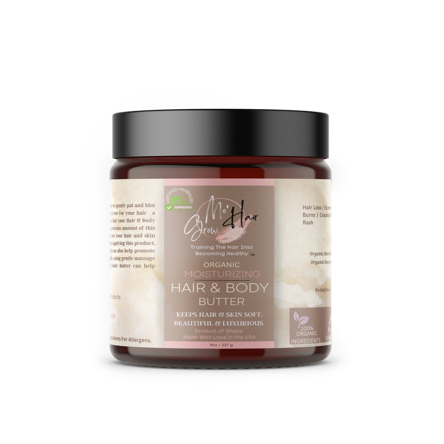 Organic Moisturizing Hair & Body Butter